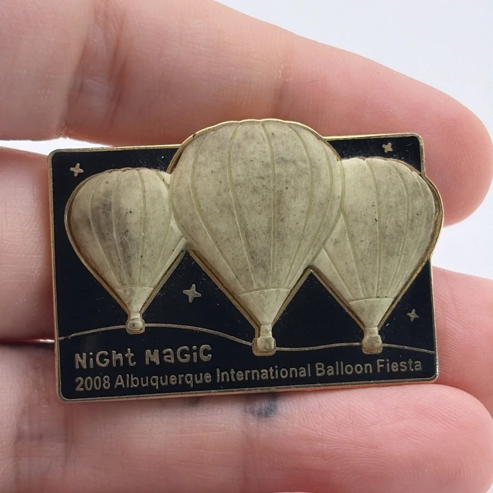 Night Magic 2008 Albuquerque International Balloon Fiesta NM Lapel Hat Pin